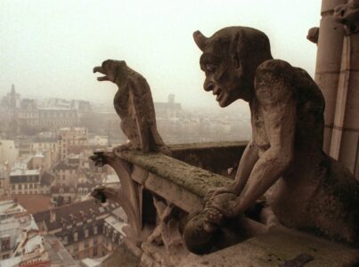 Gargoyles watch over the streets of Paris from the top of the 11th century Notre Dame cathedral, Friday Jan 10, 1997